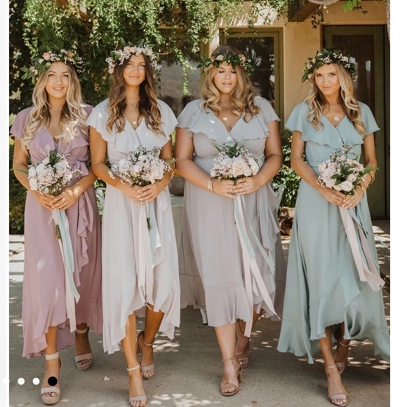 NWOT Show Me Your Mumu Jess Ruffle Midi Dress - Picture 6 of 12